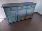 Dressoir kast, Huis en Inrichting, Kasten | Dressoirs, Ophalen, Gebruikt, 150 tot 200 cm, Grenen blauw