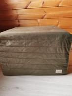 Nobodinoz sleepover velvet matras in olive green, Zo goed als nieuw, Ophalen