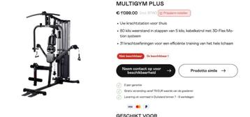 Kettler krachtstation zo goed als nieuw - Tot 80 kg power beschikbaar voor biedingen