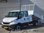 Iveco Daily 35C16 3.0L Open Laadbak met Kist Dubbel Cabine D, Auto's, Stof, Gebruikt, Euro 6, 4 cilinders