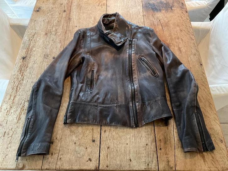 Lambskin soft leather biker jacket female All Saints M 10, Kleding | Dames, Jasjes, Kostuums en Pakken, Gedragen, Jasje, Maat 38/40 (M)