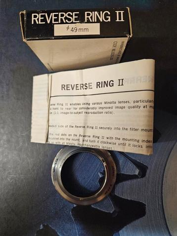 Minolta reverse ring 2, Enlèvement ou Envoi, Comme neuf