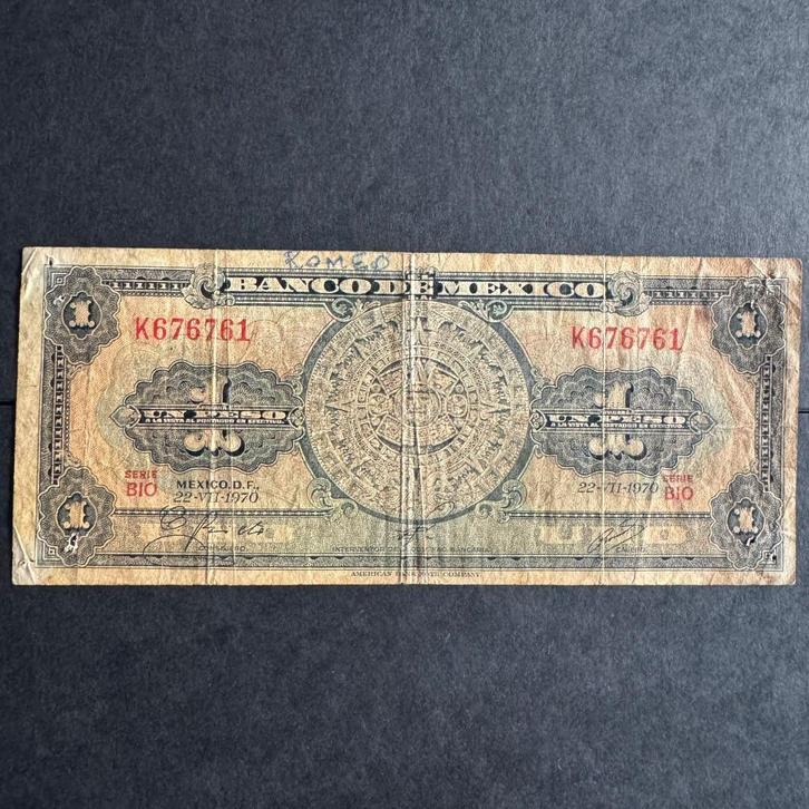Mexico - 1 Peso 1970 - P 59 - F - 1048, Postzegels en Munten, Bankbiljetten | Amerika, Los biljet, Zuid-Amerika, Ophalen of Verzenden