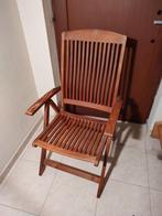 2 teak stoelen, Tuin en Terras, Ophalen, Verstelbaar