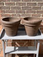 Pots de fleurs (2 pièces) - poterie/terre cuite - ronds - Ø3, 25 à 40 cm, Intérieur, Rond, Enlèvement