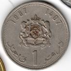 Marokko : 1 Dirham AH 1407 ( AD 1987 ) Y#88 Ref 15067, Losse munt, Overige landen, Verzenden