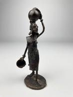 Statue africaine en cuivre, Antiquités & Art, Enlèvement ou Envoi, Cuivre