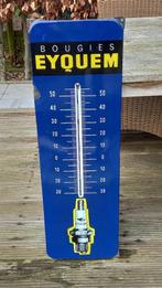 emaille reclamebord thermometer bougies EYQUEM, Verzamelen, Ophalen of Verzenden, Zo goed als nieuw, Reclamebord