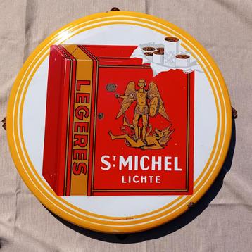 Emaille reclamebord sigaretten St Michel 1954 beschikbaar voor biedingen