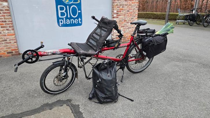 e-tandem pino hase, Fietsen en Brommers, Fietsen | Tandems, Gebruikt, Ophalen