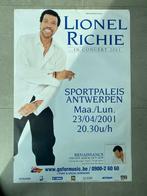 Poster Lionel Richie in Sportpaleis Antwerpen 2001, Comme neuf, Enlèvement ou Envoi