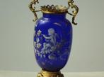 MARY GREGORY geëmailleerd glas antiek glaswerk verguld brons, Antiquités & Art, Antiquités | Verre & Cristal, Enlèvement