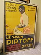 Rare affiche publicitaire année 30 savon Dirtoff Originale, Collections, Enlèvement ou Envoi
