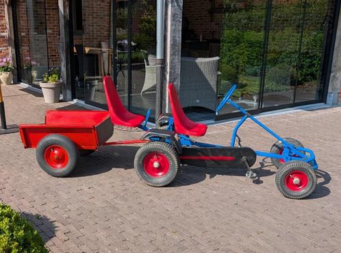 Berg gokart met extra zitje en remorque, Kinderen en Baby's, Speelgoed | Buiten | Skelters, Zo goed als nieuw, Berg, Duozit, Met kar of aanhanger