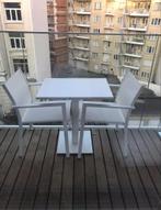 Tuinset tafel & 2 stoelen, Aluminium, Zo goed als nieuw, Loungeset, Eettafel