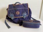 Boekentas en pennenzak Kipling, Handtassen en Accessoires, Tassen | Schooltassen, Ophalen, Gebruikt, Blauw, Rugtas