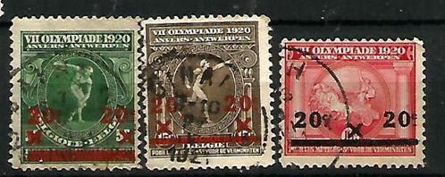 België 1921 Olympische spelen te Antwerpen OBP 184/6, Postzegels en Munten, Postzegels | Europa | België, Gestempeld, Overig, Olympische Spelen