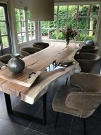 Schitterende boomstam tafel, Huis en Inrichting, Tafels | Eettafels, Ophalen, Gebruikt, 100 tot 150 cm, 200 cm of meer