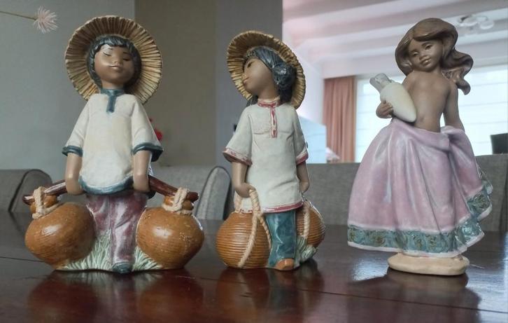 2 Puntgave Lladro beelden uit de bijzondere Gres serie., Antiek en Kunst, Antiek | Porselein, Ophalen of Verzenden
