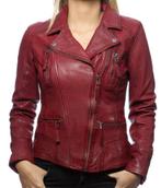 Veste cuir rouge Femme Oakwood S, Oakwood, Taille 36 (S), Rouge, Enlèvement ou Envoi