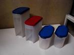 4 Tupperware boites consevation, Enlèvement, Utilisé, Rouge, Boîte