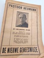 PASTOOR HEUMANN DE NIEUWE GENEESWIJZE"., Ophalen of Verzenden
