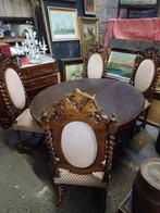 Antieke tafel met 4 stoelen, Ophalen