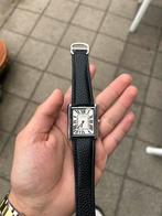 Cartier tank, Overige merken, Leer, Staal, Polshorloge