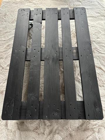Table basse palette noire, Maison & Meubles, Tables | Tables de salon, 100 à 150 cm, Moins de 50 cm, Enlèvement, 50 à 100 cm