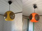 2 Retro Hanglampen, Space Age UFO Bugeye Lamp, Jaren 70, Ophalen, Gebruikt