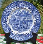 assiette faience ironstone decor bleu, Ophalen of Verzenden