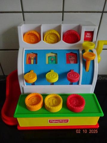 fisher price, kassa met al de 6 munten*PRIMA STAAT* beschikbaar voor biedingen