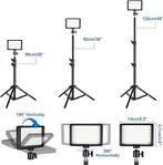 Set van 2 led fotolampen | fotostudio | GRATIS LEVERING, Neuf, -, -, Envoi