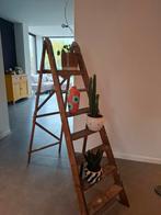 Retro/ vintage/ antiek houten ladder ideaal voor plantjes, Ophalen