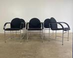 6 Vintage design Arco Bk stoelen, Ophalen, Modern design, Gebruikt, Metaal