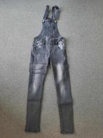 zwarte jeans salopet - mt 140, Comme neuf, Fille, Enlèvement ou Envoi, Pantalon