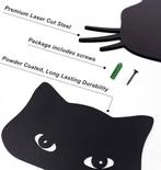 2 stuks metalen tuindecoratie | Kat | GRATIS LEVERING, Jardin & Terrasse, Statues de jardin, Neuf, -, QMETALART, -