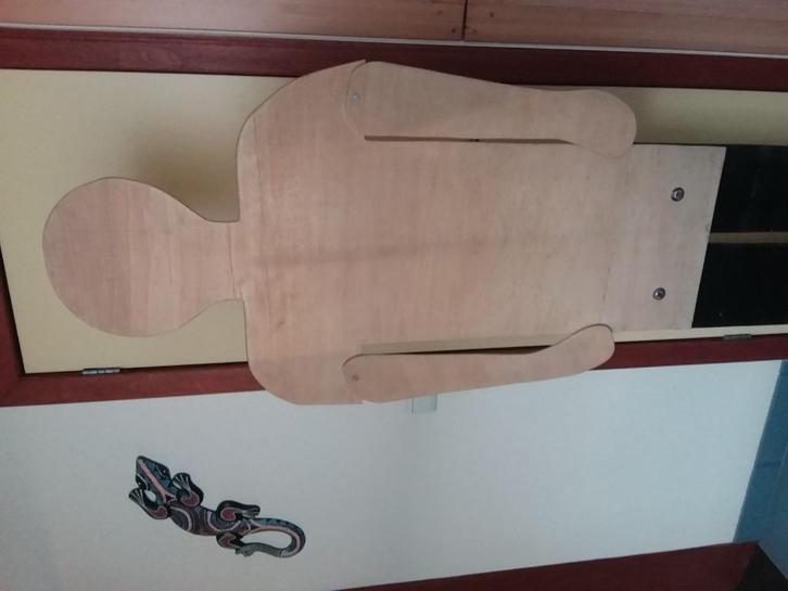 Houten aankleedpop, Halloween, Sint, Kerstman, ... /klas?, Kinderen en Baby's, Speelgoed | Educatief en Creatief, Gebruikt, Taal en Lezen