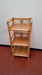 Vintage rotan rekje bamboe, Ophalen, Zo goed als nieuw