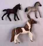 Schleich paarden 3x paard pony hengst Lipizzaner veulen set, Verzenden, Zo goed als nieuw, Paard