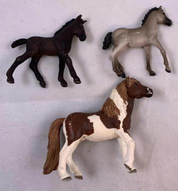 Schleich paarden 3x paard pony hengst Lipizzaner veulen set beschikbaar voor biedingen