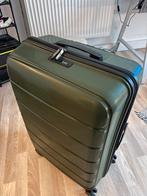 Grote groene koffer voor +20kg, afmeting: 70x50x30 cm, Zo goed als nieuw