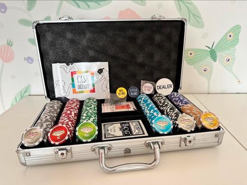Mallette Poker 300 jetons laser Las Vegas 13 grammes, Hobby en Vrije tijd, Gezelschapsspellen | Kaartspellen, Zo goed als nieuw