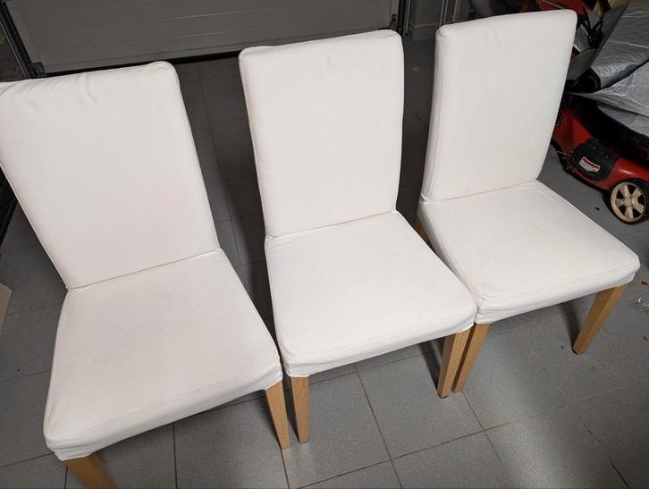 Chaises blanches henriksdal, Huis en Inrichting, Stoelen, Ophalen