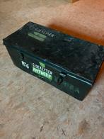 Antieke metalen koloniale koffer, Huis en Inrichting, Woonaccessoires | Kisten, Gebruikt, 100 tot 150 cm, Ophalen of Verzenden