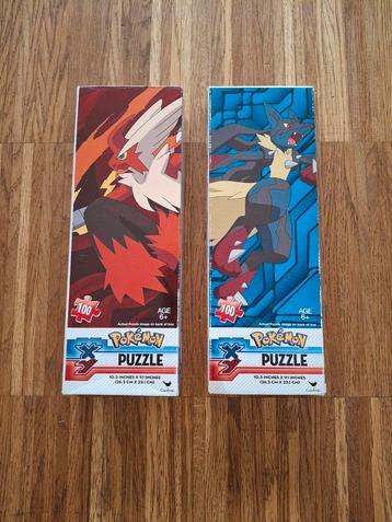 2 Pokemon Puzzels (2 x 100st), Hobby en Vrije tijd, Ophalen of Verzenden, Minder dan 500 stukjes, Zo goed als nieuw, Legpuzzel