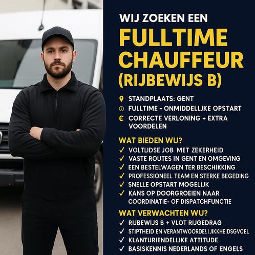 Fulltime Chauffeur B Gezocht – Regio Gent, Vacatures, Vacatures | Chauffeurs