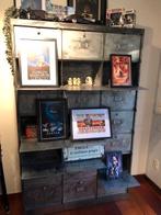 Antieke metalen dossierkast (kleppenkast), 25 à 50 cm, Comme neuf, 100 à 150 cm, Plusieurs portes