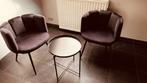 Zwarte stoeltjes met tafeltje, Huis en Inrichting, Ophalen, Zo goed als nieuw