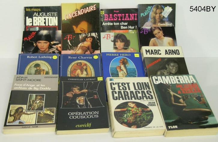 CAISSE DE ROMANS POLICIERS ET ESPIONNAGE, Livres, Policiers, Utilisé, Enlèvement ou Envoi